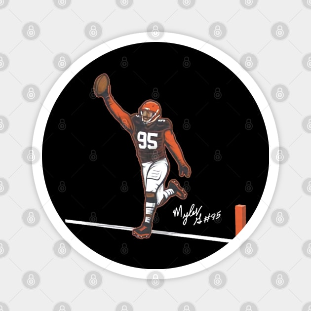 Myles Garrett Flash For Six Magnet by Chunta_Design